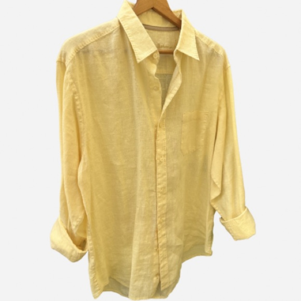 Tommy Bahama Long Sleeve Textured Linen Relaxed Feel Shirt